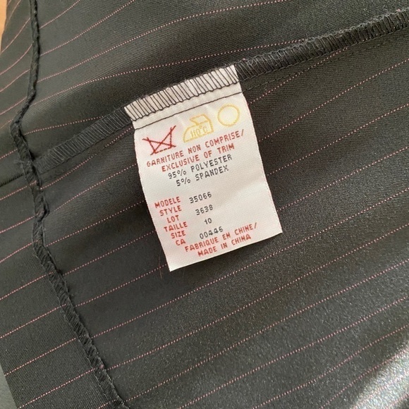 JESSICA Petite Vintage pin-stripped black pink two piece corset top blazer - Picture 9 of 11